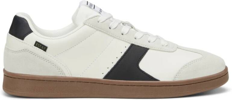 Marc O'Polo Leren sneakers met contrastgarnering model 'Vincenzo'