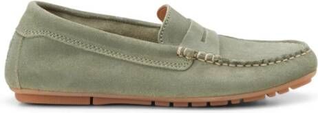 Marc O'Polo Suede Penny Loafer Moccasin Schoenen Green Dames
