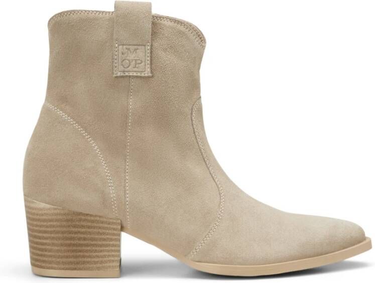 Marc O'Polo Westerse enkellaarzen Beige Dames