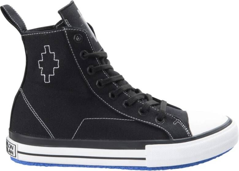 Marcelo Burlon Zwarte Stoffen Sneakers Vernieuw Je Stijl Zwart Heren