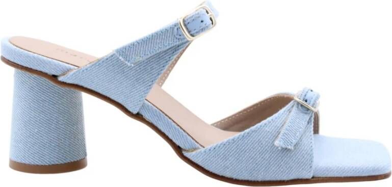 March23 Abacha Muil Sandalen Blue Dames