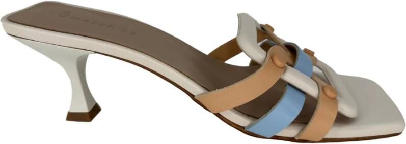 March23 Stijlvolle Cece Leren Sandalen Beige Dames