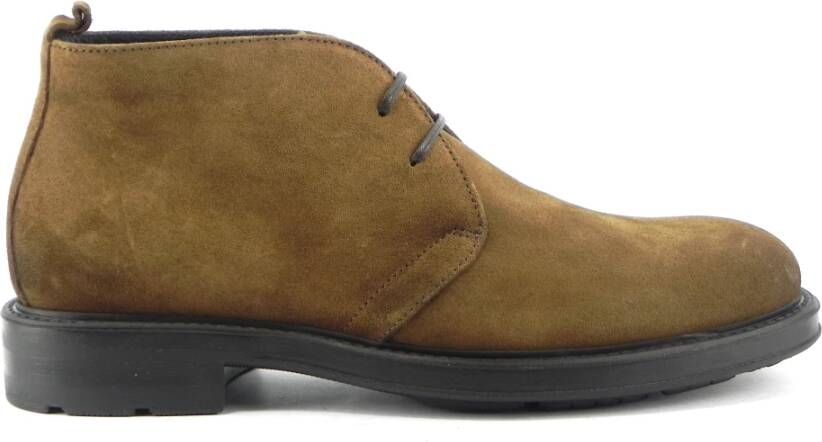 Marco Ferretti Bruin Leren Casual Schoenen Brown Heren