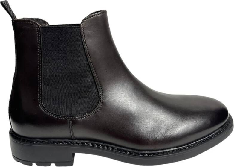 Marco Ferretti Leren Slip-On Laarzen met Rubberen Zool Brown Heren