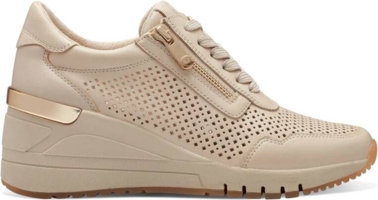 Marco tozzi Beige Sneakers voor vrouwen Beige Dames