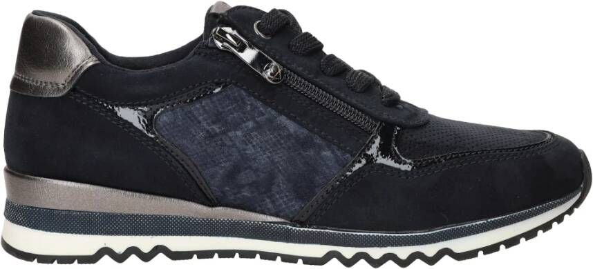 marco tozzi Blauwe Glitter Sneaker voor Dames Blue Dames