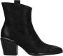 Marco tozzi Zwarte Western Stijl Enkellaars Black Dames - Thumbnail 2