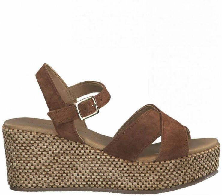 marco tozzi Flat Sandals Bruin Dames