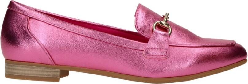 marco tozzi Metallic Pink Loafers voor Vrouwen Pink Dames