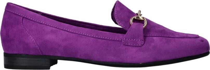 marco tozzi Paarse Vegan Loafer met Gouden Ketting Purple Heren