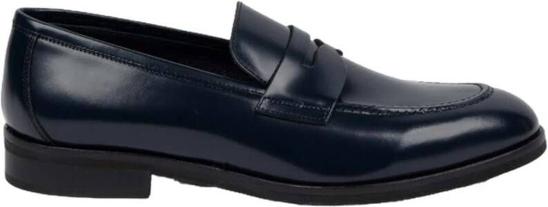 Marechiaro 1962 Blauwe Geborsteld Leren Loafer Blue Heren