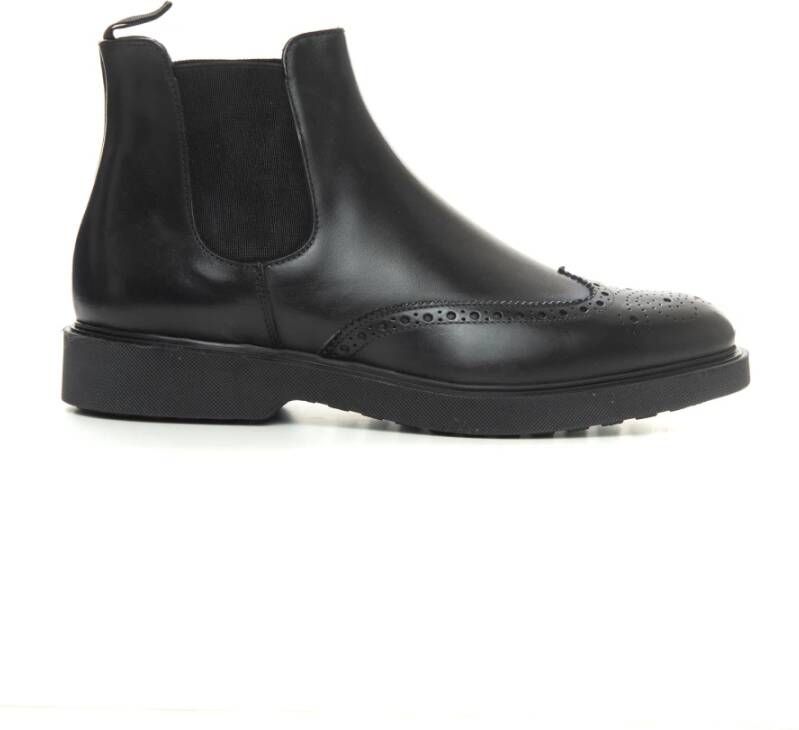 Marechiaro 1962 Leren Wing Cap Boot Black Heren