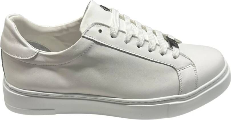 Marechiaro 1962 Witte leren sneaker met rubberen zool White Heren