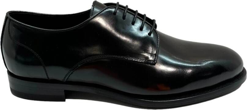 Marechiaro 1962 Zwarte leren veterschoenen Black Heren