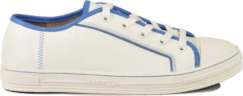 Marella Leren Sneakers met Rubberen Zool White Dames