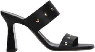 Maria Luca Heeled Mules Black Dames