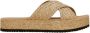 Marina Rinaldi Geweven Plateau Sandalen Beige Dames - Thumbnail 1