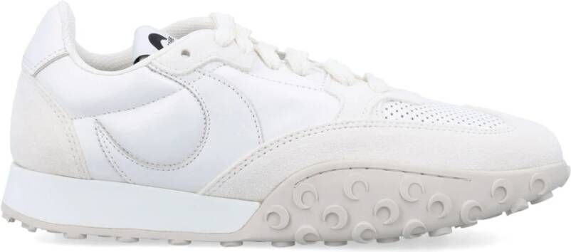 Marine Serre Witte Rode Sneakers Mr Rise Stijl White Dames