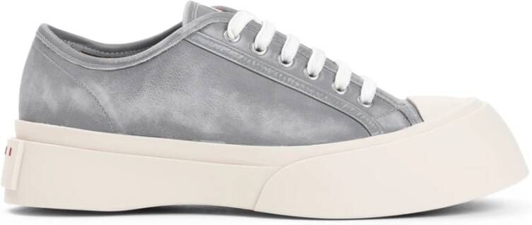 Marni Antiek Zilveren Veterschoenen Gray Heren