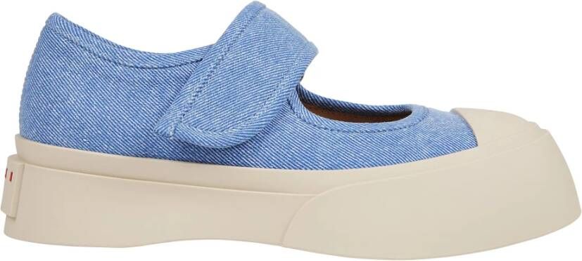 Marni Blauwe Mary Janes Sneakers Blue Dames