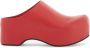 Marni Chunky Clog Sabot met Houten Plateau Red Dames - Thumbnail 1