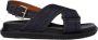 Marni Denim Geweven Gespsandalen Blue Dames - Thumbnail 1