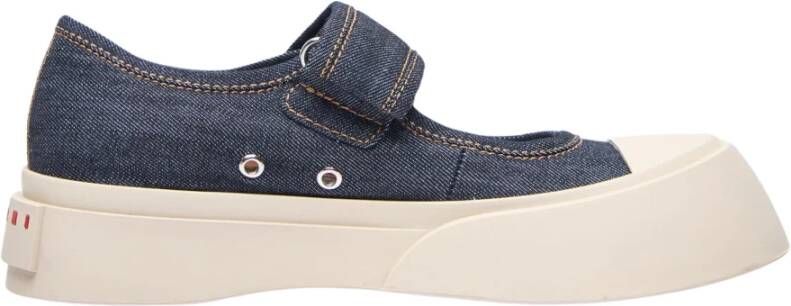 Marni Denim Mary Jane Schoenen Blue Dames