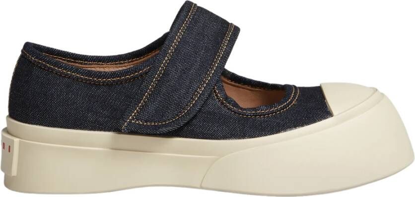 Marni Denim Mary Jane Schoenen Blue Dames