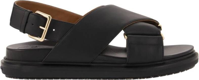 Marni Fussbett Sandalen Black Dames