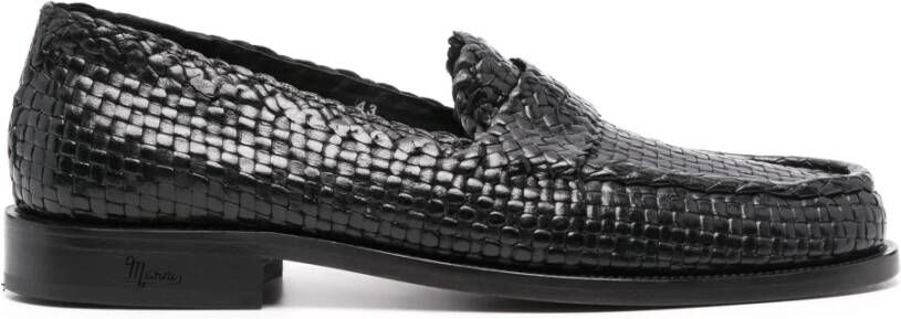 Marni Gevlochten Leren Loafers Black Heren