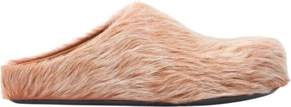 Marni Kalfshaar Fussbett Sabot Mules Beige Dames