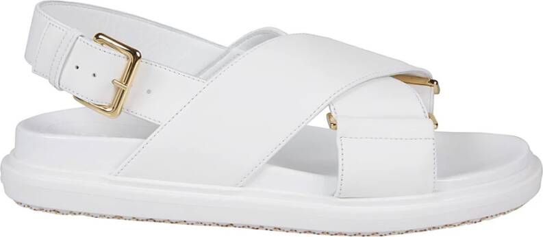 Marni Kruisband Sandalen White Dames