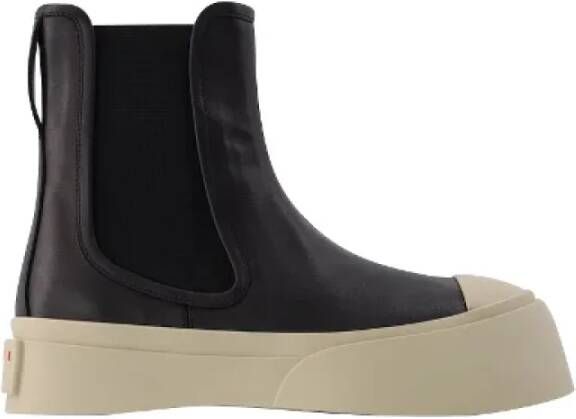 Marni Leather boots Black Dames