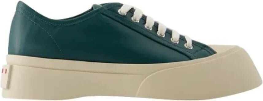 Marni Leather sneakers Green Dames