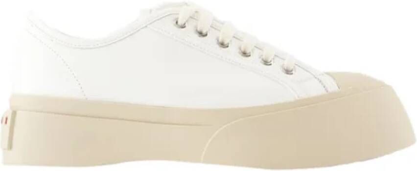 Marni Leather sneakers White Dames