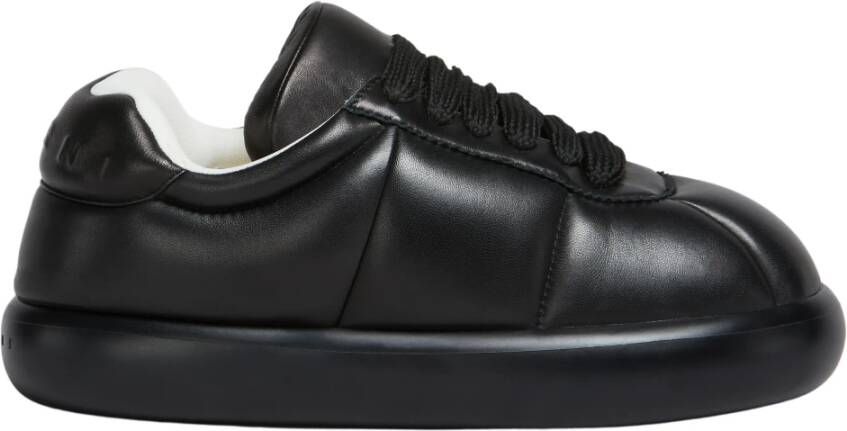 Marni BigFoot 2.0 gewatteerde leren sneakers Zwart