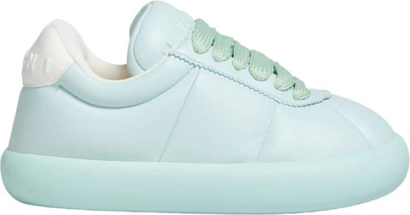 Marni Leren bigfoot 2.0 sneaker Blue Dames