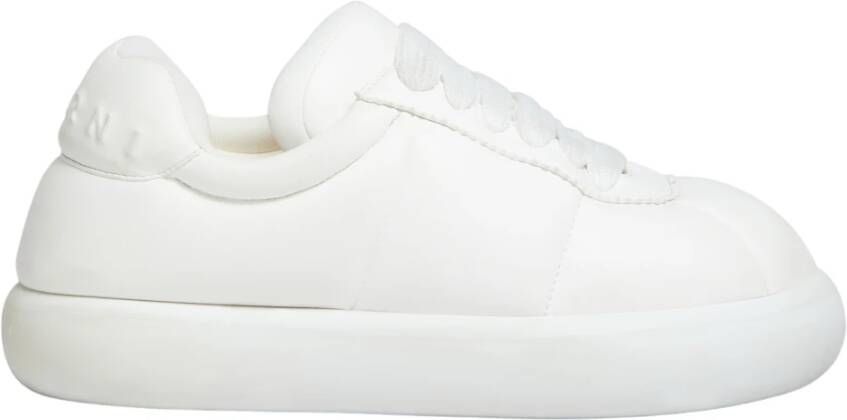 Marni BigFoot 2.0 gewatteerde leren sneakers Wit