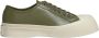 Marni Leren Chunky Sole Sneakers Green Heren - Thumbnail 1