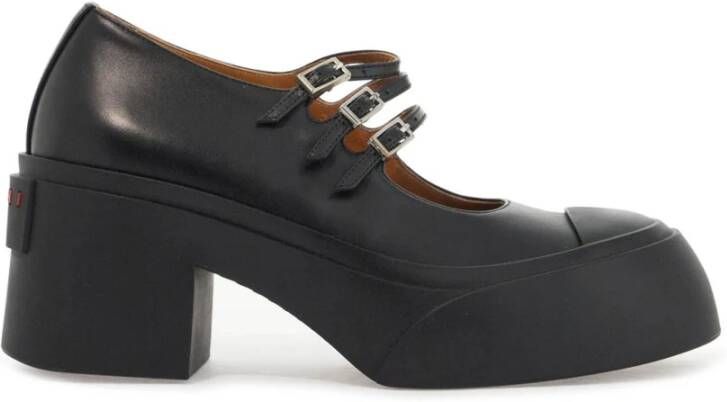 Marni Leren Mary Jane Pablo Schoenen Black Dames