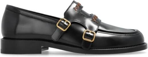 Marni Leren schoenen Black Dames