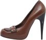 Marni Pre-owned Leather heels Brown Dames - Thumbnail 1