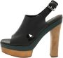 Marni Pre-owned Leather sandals Black Dames - Thumbnail 1