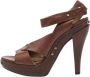 Marni Pre-owned Leather sandals Brown Dames - Thumbnail 1