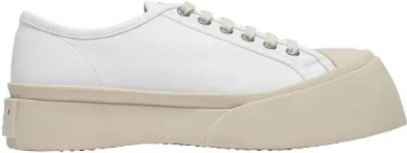 Marni Pre-owned Leather sneakers White Dames