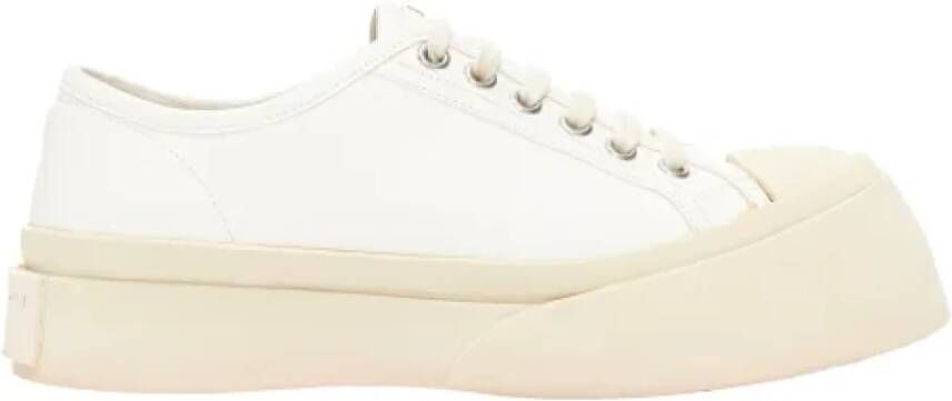 Marni Pre-owned Leather sneakers White Dames