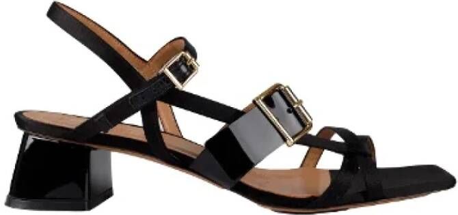 Marni Pre-owned Linen sandals Black Dames