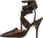 Marni Pre-owned Satin sandals Brown Dames - Thumbnail 1