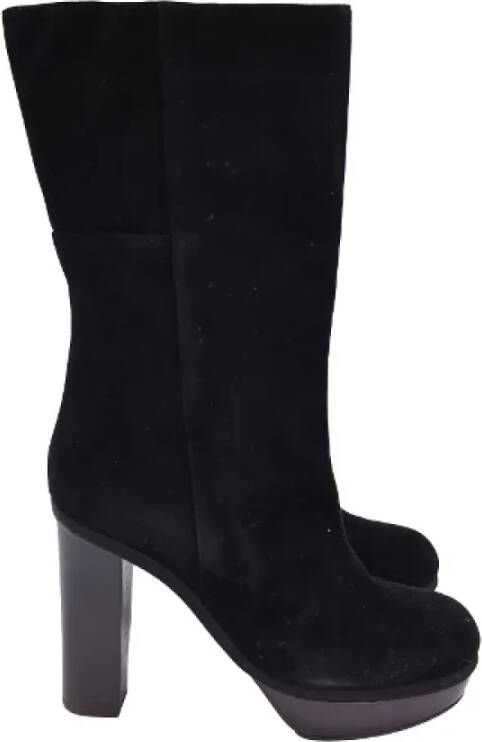 Marni Pre-owned Suede boots Black Dames