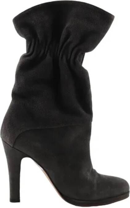 Marni Pre-owned Suede boots Black Dames